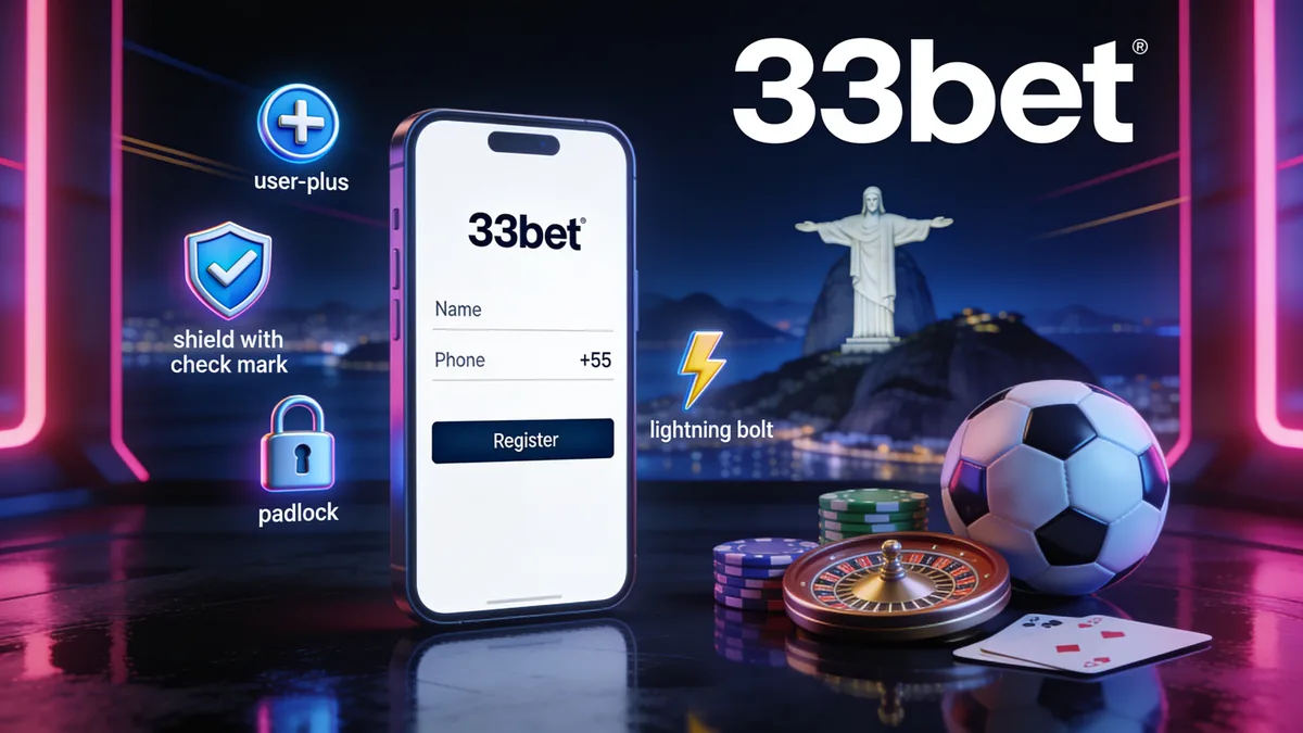 33bet no Brasil — Como criar uma conta na 33bet: passo a passo
